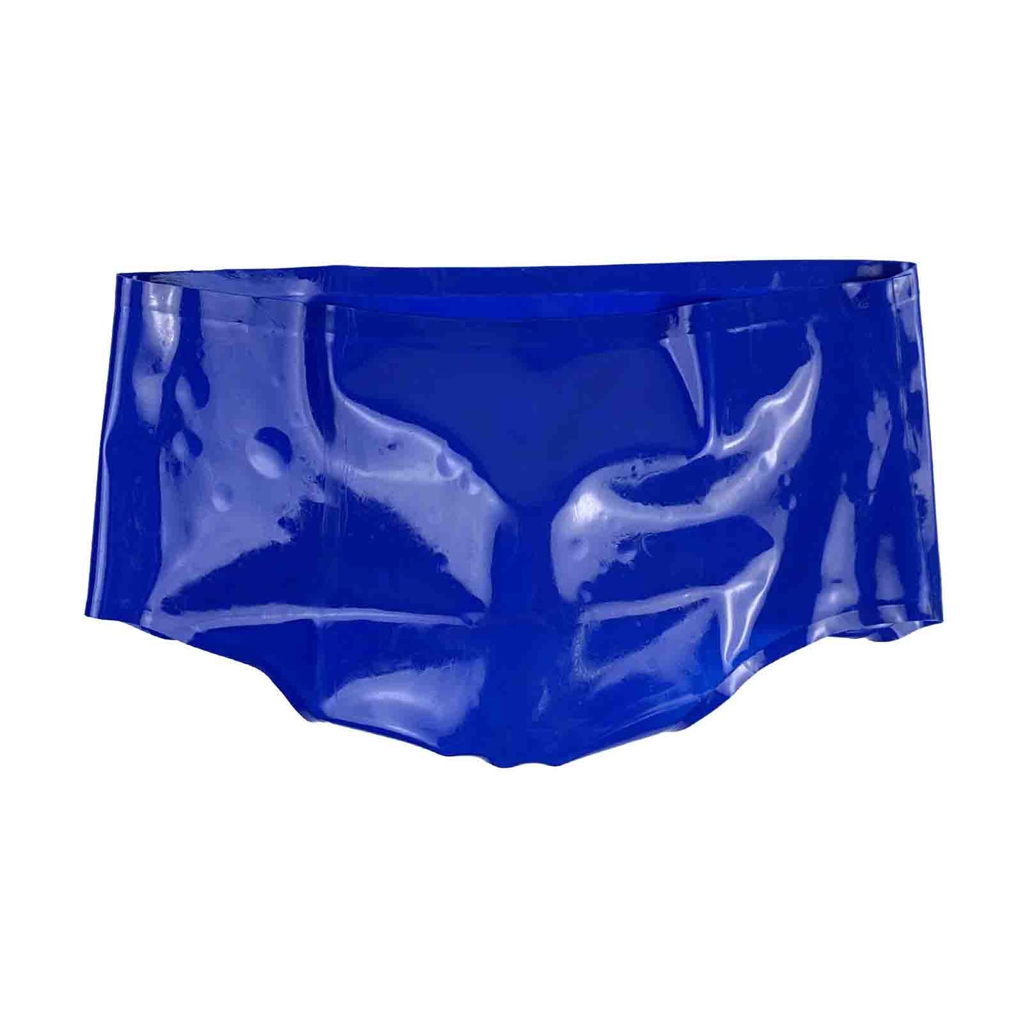 MONNIK Blue Latex Underwear with Anal Condom Briefs Fetish Panties Sexy Catsuit Custom