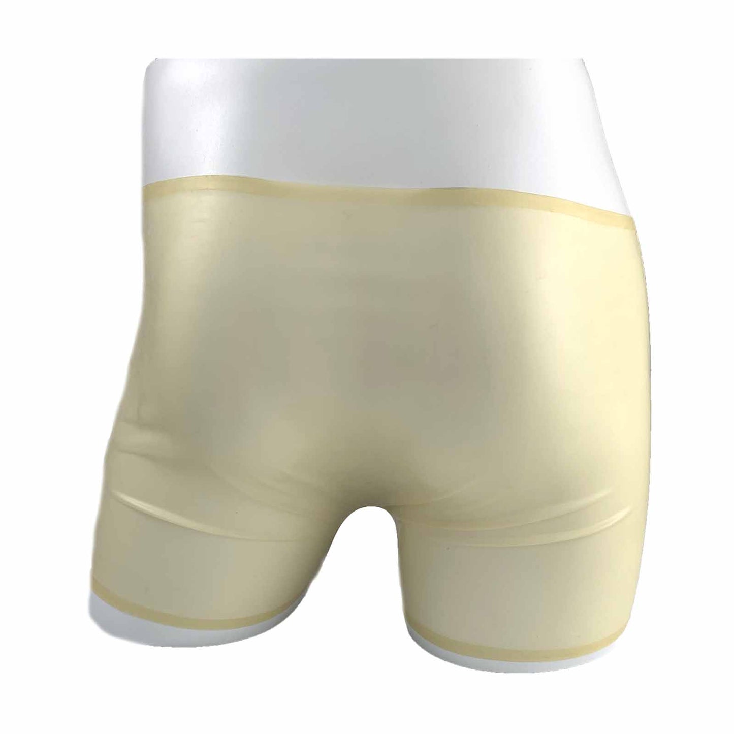 MONNIK Latex Briefs Shorts Rubber Underwear Panties with Condom Handmade Boxer Shorts for Fetish Party Bodysuit