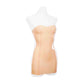MONNIK Latex Strapless Dress Tight Ladies with Bra Skirt Custom Corset Party Bodysuit