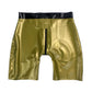 MONNIK Latex Briefs Shorts Metallic Gold Panties Men Boxers Shorts Underwear Catsuit