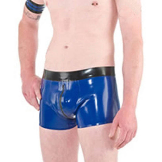 MONNIK Latex Briefs Shorts Underpants Handmade Briefs Rubber Boxer Tight Panties Shorts Underwear for Party Clubwear