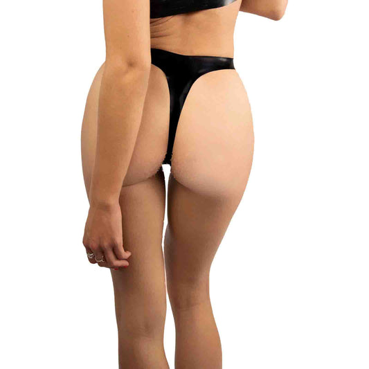 MONNIK Latex Thong Sexy Woman Latex Lingerie T String Rubber Underwear Briefs Panties