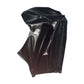 MONNIK Black Latex Mask Rubber Unisex Hood with Rear Zipper Open Face Handmade for Catsuit Clubwear Cosplay