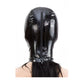 MONNIK Latex Hood Unisex Mask Solid Color with Trim Eyes Rear Zipper Handmade for Fetish Party Catsuit