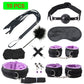 20PCS Bed Bondage Set BDSM Kits Sex Toys For Women Adults Handcuffs Whip Tail Butt Anal Plug Vibrators Massager Exotic Products