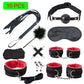 20PCS Bed Bondage Set BDSM Kits Sex Toys For Women Adults Handcuffs Whip Tail Butt Anal Plug Vibrators Massager Exotic Products