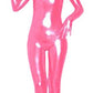 Shiny Spandex Open Face Full Bodysuit Zentai Suit for Adults and Children Spandex One piece Lycra Fabric