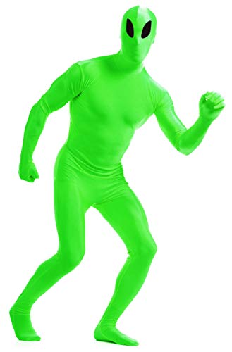 Full Body Greenman Suit - Lime Green Spandex One piece Lycra Fabric