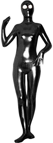 Shiny Metallic Unitard Zentai Suit with Eyes Open Spandex One piece Lycra Fabric