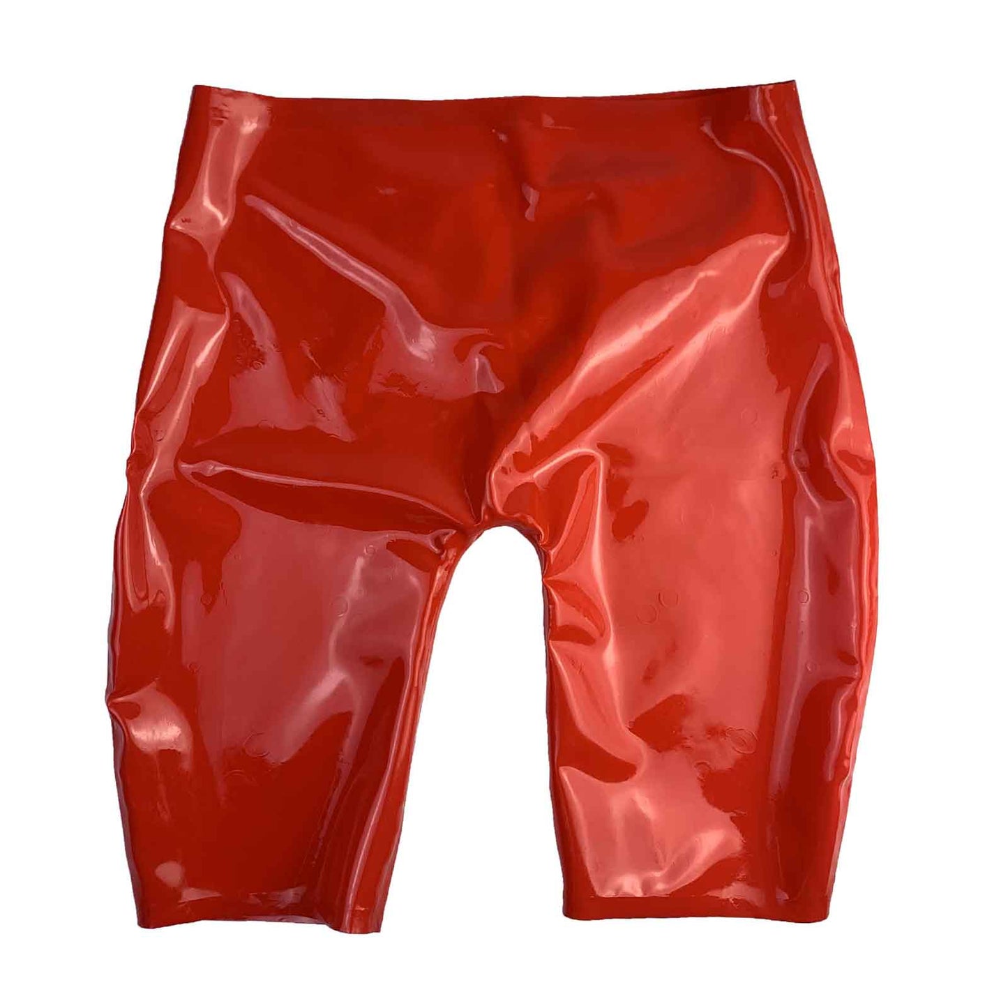 MONNIK Latex Boxer Shorts Briefs Rubber Panties Underwear Tight Underpants Red with Handmade for Bodysuit Cosplay Party