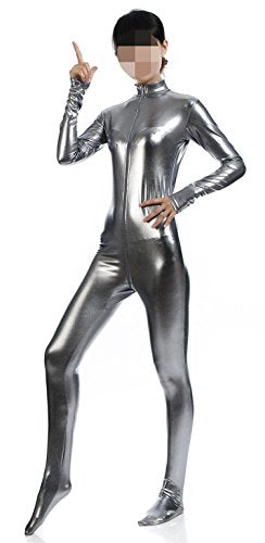 Women's Metallic Dancewear Unitard Zentai Catsuit Spandex One piece Lycra Fabric