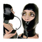 MONNIK Latex Mask Fetish Hood with Mouth Inflatable To Expose Face 0.4mm for Party Clubwear Cosplay Catsuit