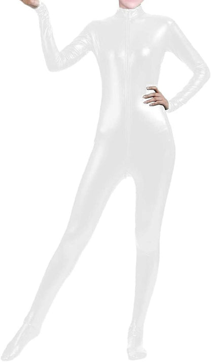 Shiny Metallic Unitard Bodysuit Catsuit Spandex One piece Lycra Fabric