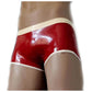 MONNIK Latex Boxer Shorts Sexy Men Tight Briefs Men Panties Shorts Underwear Tight Underpants for Bodysuit Party Clubwear