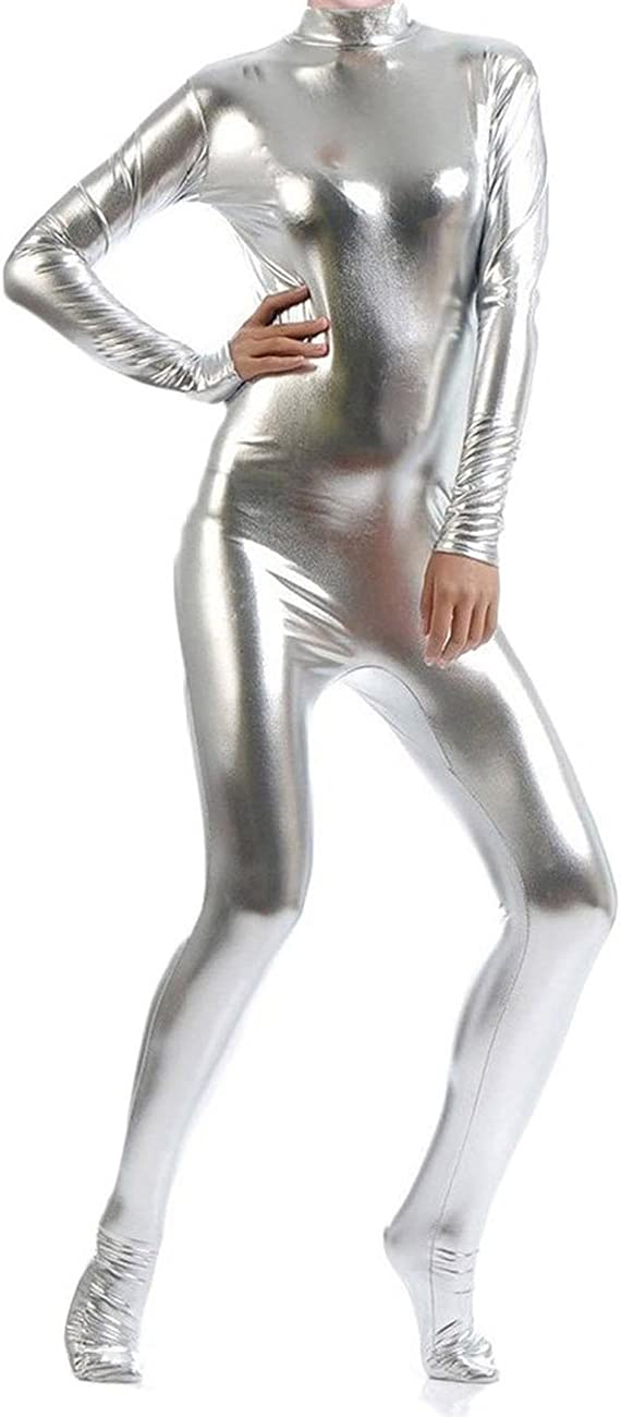 Shiny Metallic Unitard Catsuit Dancewear Spandex One piece Lycra Fabric