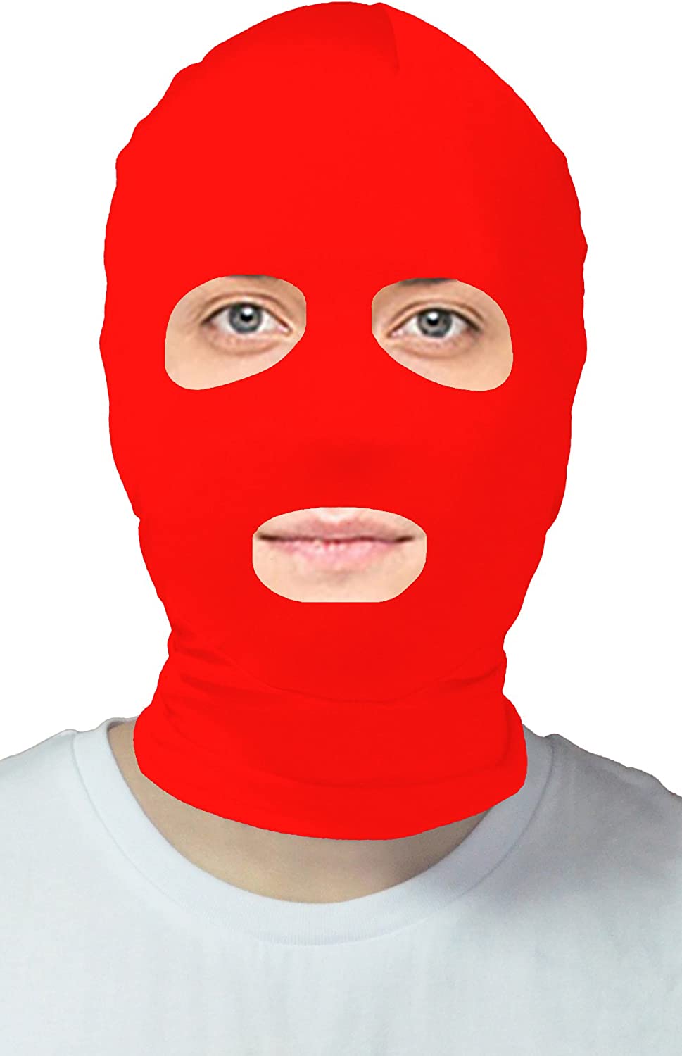Lycra Masken Spandex Hoods Open Eyes and Mouth Zentai Hood Mask Cosplay Accessories
