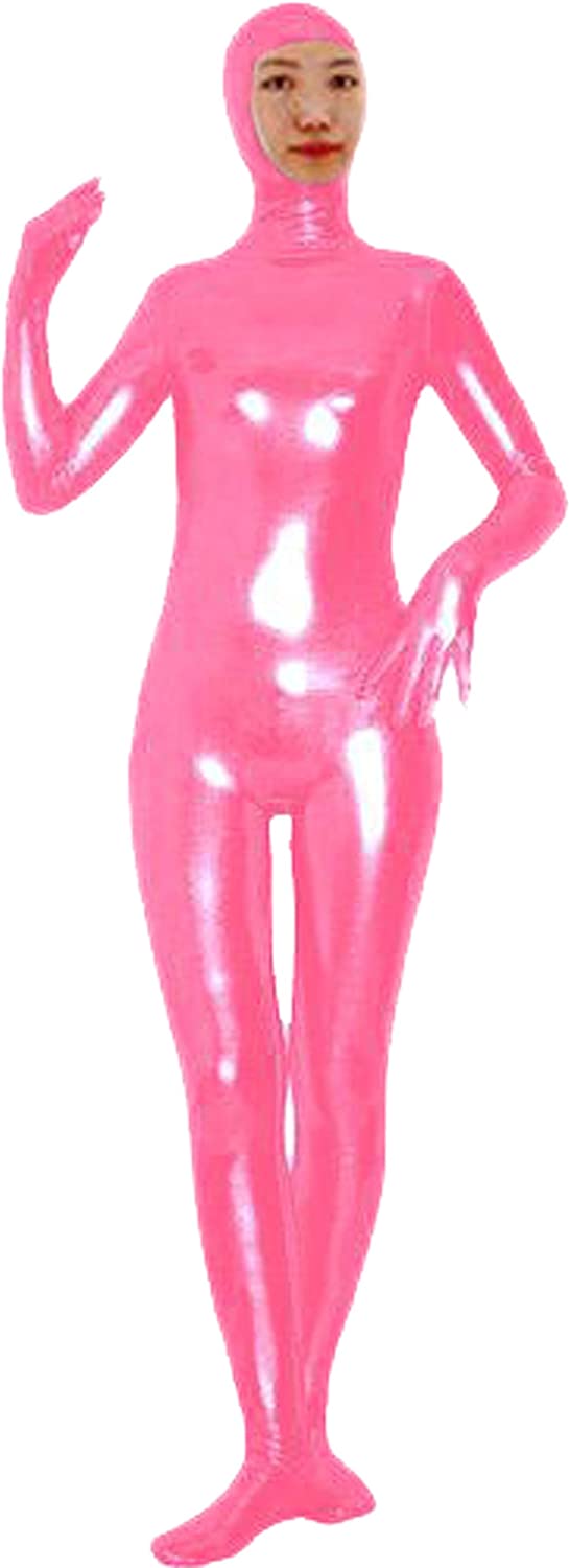 Shiny Spandex Open Face Full Bodysuit Zentai Suit for Adults and Children Spandex One piece Lycra Fabric