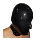 MONNIK Latex Hood Black Eyes Open Rubber Mask full bondage for Bodysuit Clubwear Cosplay Party