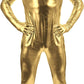 Adult Shiny Metallic Open Eyes and Mouth Zentai Supersuit Costume Spandex One piece Lycra Fabric