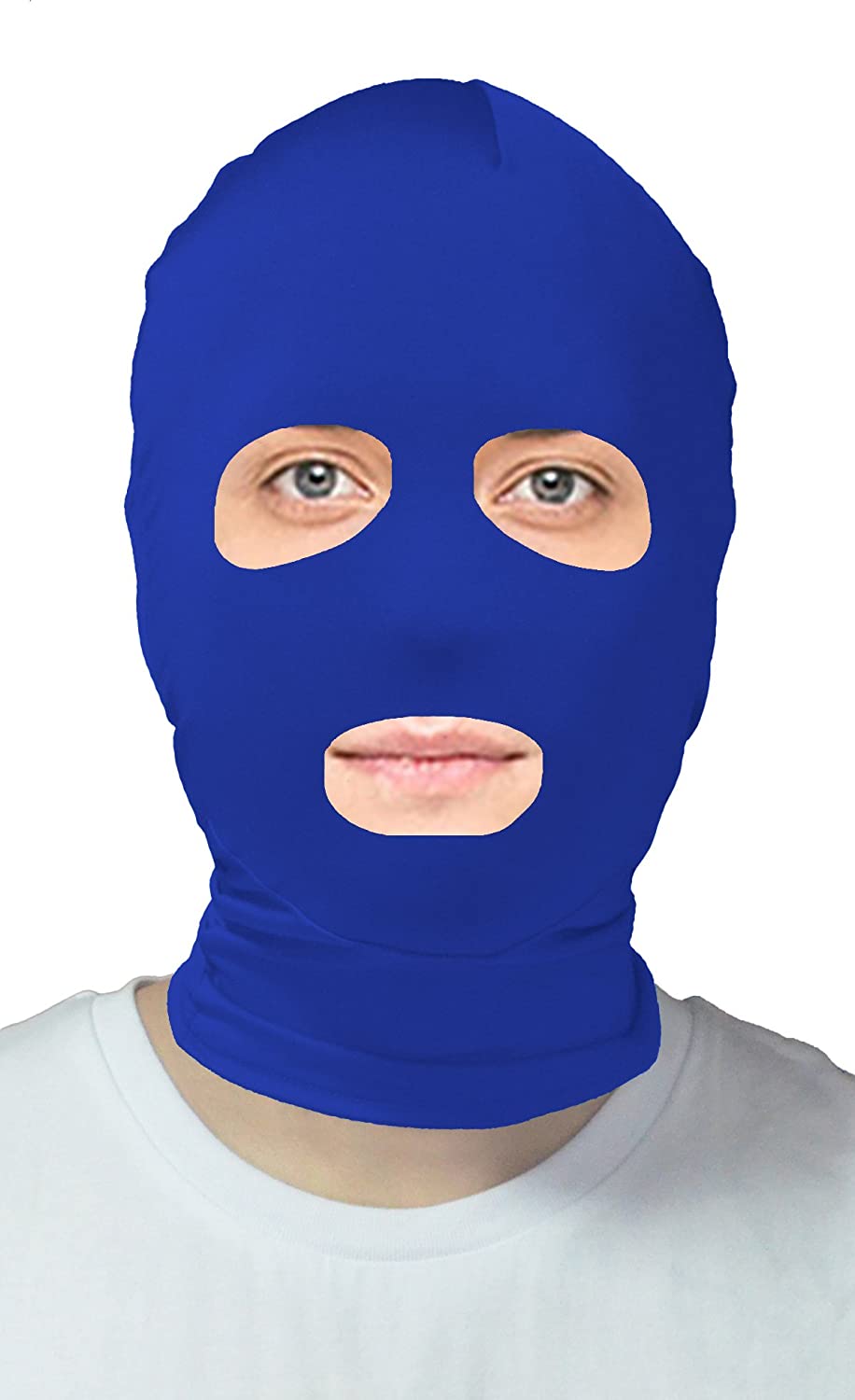 Lycra Masken Spandex Hoods Open Eyes and Mouth Zentai Hood Mask Cosplay Accessories