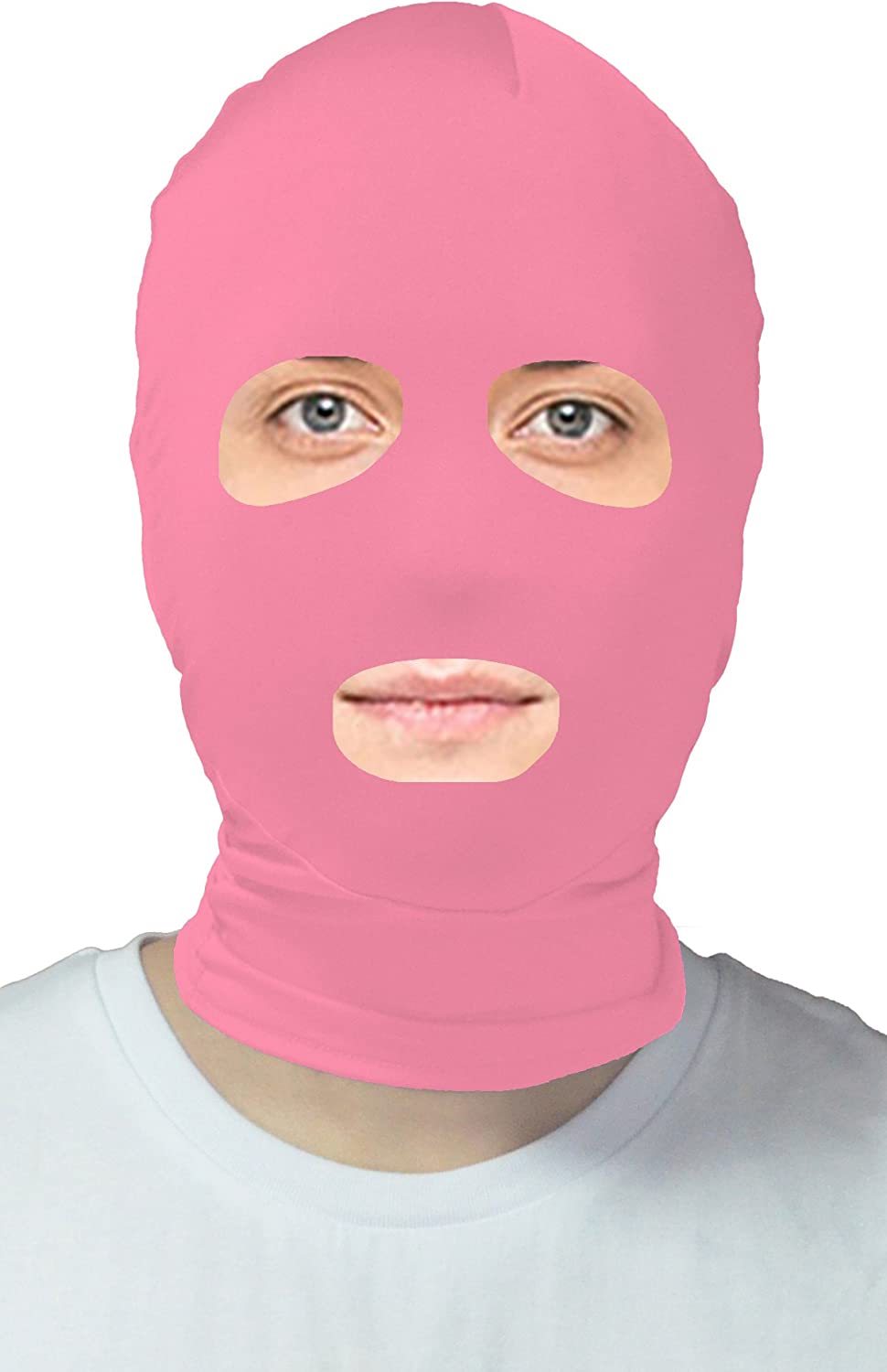 Lycra Masken Spandex Hoods Open Eyes and Mouth Zentai Hood Mask Cosplay Accessories