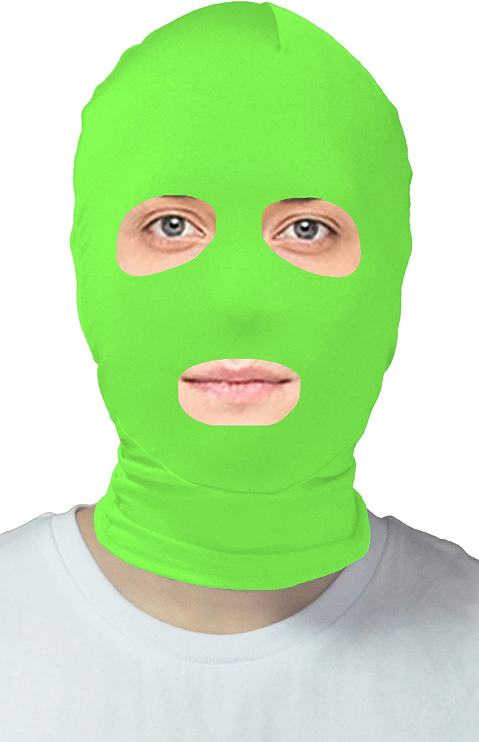 Lycra Masken Spandex Hoods Open Eyes and Mouth Zentai Hood Mask Cosplay Accessories