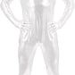 Adult Shiny Metallic Open Eyes and Mouth Zentai Supersuit Costume Spandex One piece Lycra Fabric