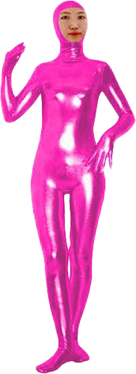 Shiny Spandex Open Face Full Bodysuit Zentai Suit for Adults and Children Spandex One piece Lycra Fabric