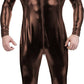 Adult Shiny Metallic Front Zipper Unitard Bodysuit Costume Spandex One piece Lycra Fabric