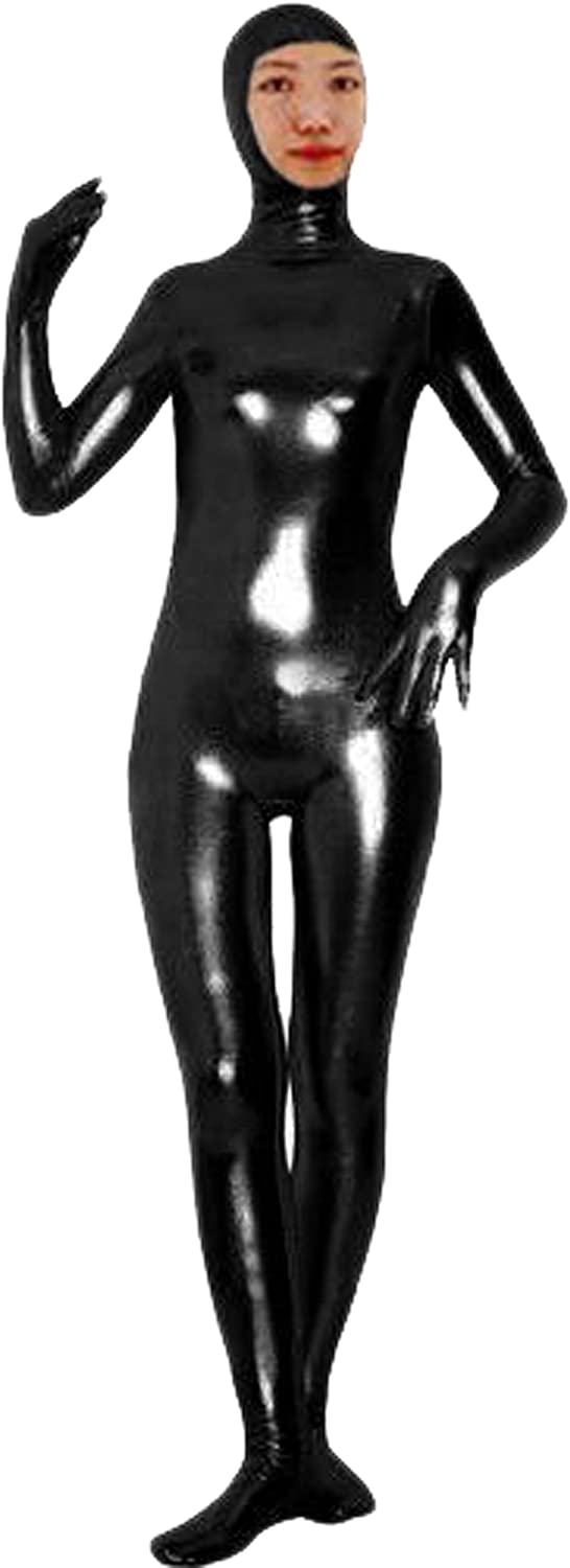 Shiny Spandex Open Face Full Bodysuit Zentai Suit for Adults and Children Spandex One piece Lycra Fabric