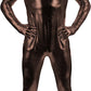 Adult Shiny Metallic Open Eyes and Mouth Zentai Supersuit Costume Spandex One piece Lycra Fabric