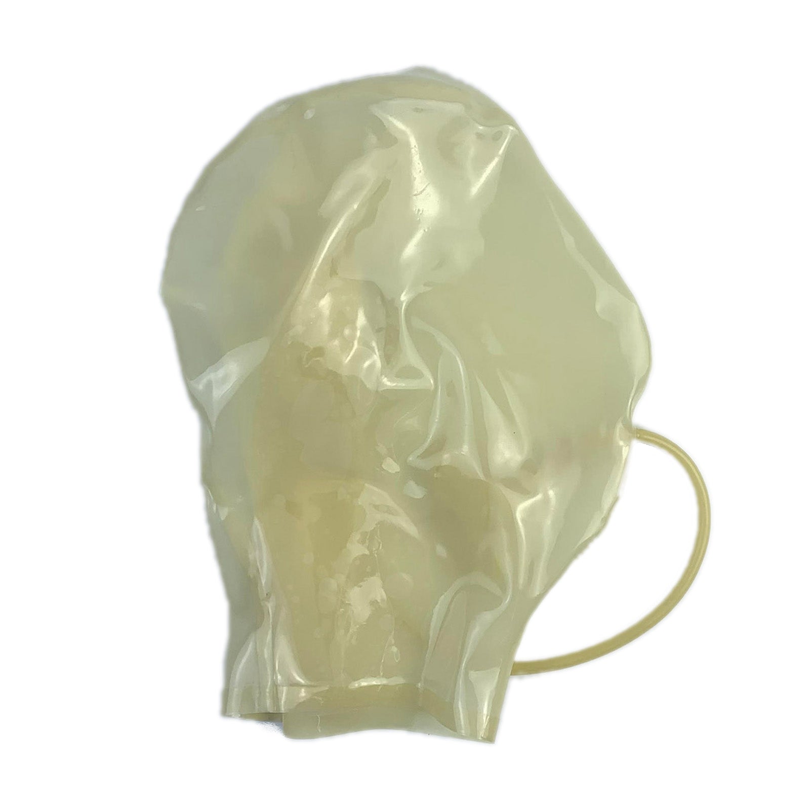 MONNIK Transparent Latex Mask Rubber Seamless Breath Control Hood With  Mouth Air Plug and Zipper Handmade – Monnik Latex