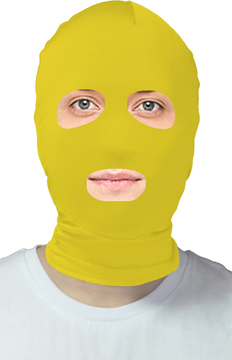 Lycra Masken Spandex Hoods Open Eyes and Mouth Zentai Hood Mask Cosplay Accessories