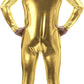 Adult Shiny Metallic Front Zipper Unitard Bodysuit Costume Spandex One piece Lycra Fabric