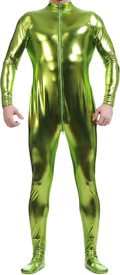 Unitard Skin-Tight Dancewear Metallic Suit for Adults and Children Spandex One piece Lycra Fabric