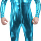 Adult Shiny Metallic Front Zipper Unitard Bodysuit Costume Spandex One piece Lycra Fabric