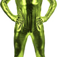 Adult Shiny Metallic Open Eyes and Mouth Zentai Supersuit Costume Spandex One piece Lycra Fabric