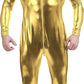 Adult Shiny Metallic Front Zipper Unitard Bodysuit Costume Spandex One piece Lycra Fabric