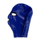 MONNIK Blue Latex Unisex Mask Sexy Hood Open Eyes&Mouth with Rear Zipper Handmade for Party Catsuit Cosplay