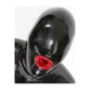 MONNIK Black Latex Mask Rubber Unisex Hood Zipper Handmade Mouth Sleeve Wear for Latex Bodysuit