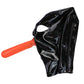 MONNIK Latex Mask Hood with Red Mouth Sleeve and Cut-outs for Nostrils with Rear Zipper Handmade