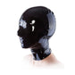MONNIK Latex Mask Hood with Translucent Face and Holes for Mouth and Eyes Rear Zipper Handmade for Cosplay Catsuit