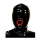 MONNIK Black Latex Mask Rubber Unisex Hood Zipper Handmade Mouth Sleeve Wear for Latex Bodysuit