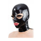 MONNIK Latex Hood Unisex Mask Solid Color with Trim Eyes Rear Zipper Handmade for Fetish Party Catsuit