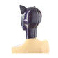 MONNIK Latex Unisex Cat Hood Mask Purple Attached Ears for Party Wear Bodysuit with Rear Zipper Handmade